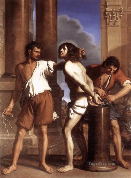 La Flagelación de Cristo Guercino Pinturas al óleo